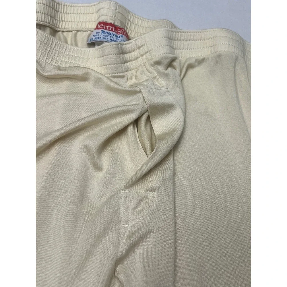 Vintage Terramar Thermasilk Men's Large 100% Silk Base Layer Long Johns Pants